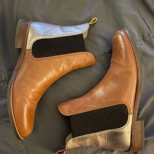 Joules Brown and Pink Ankle Boots